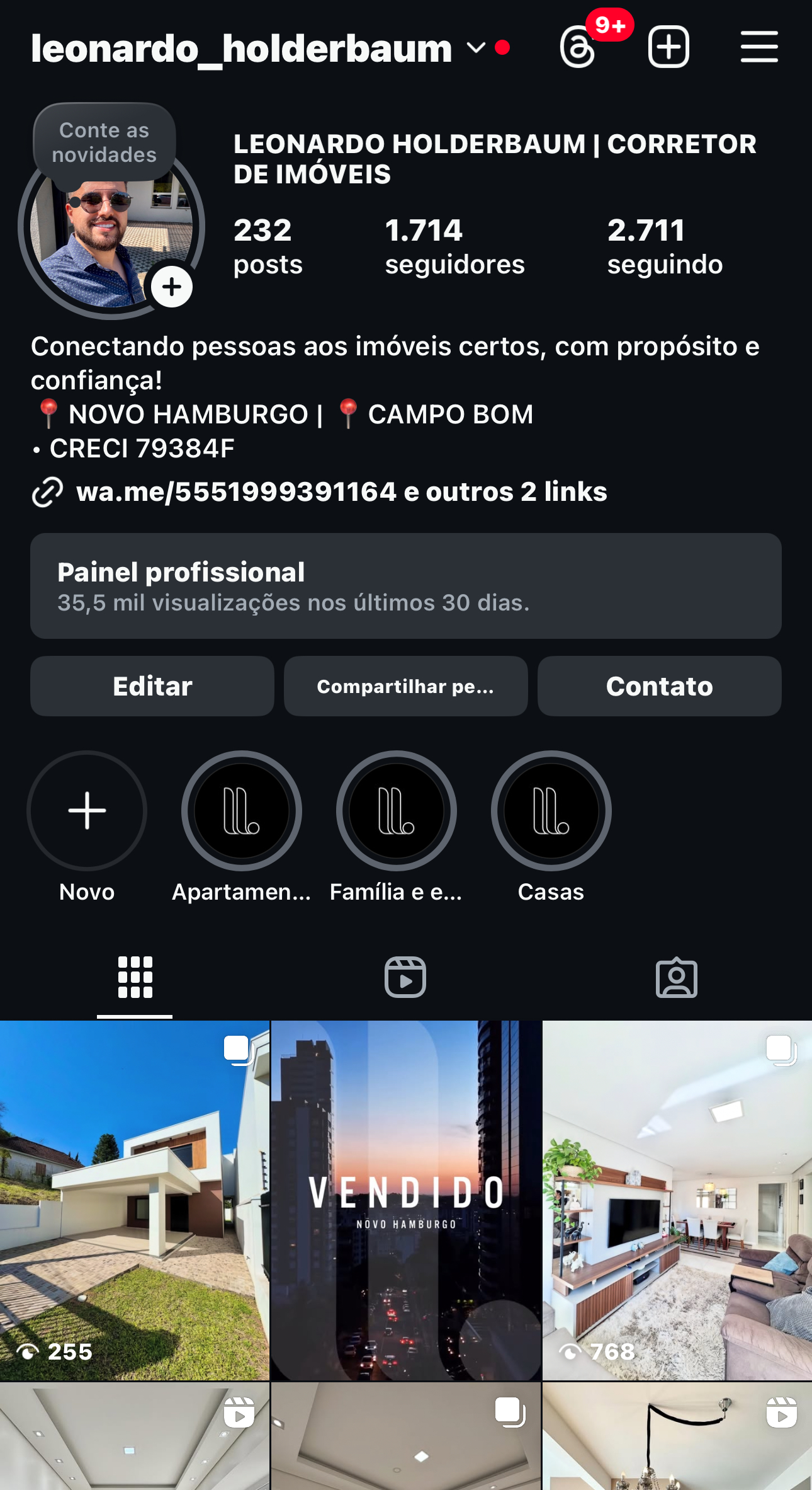 Social media mockup