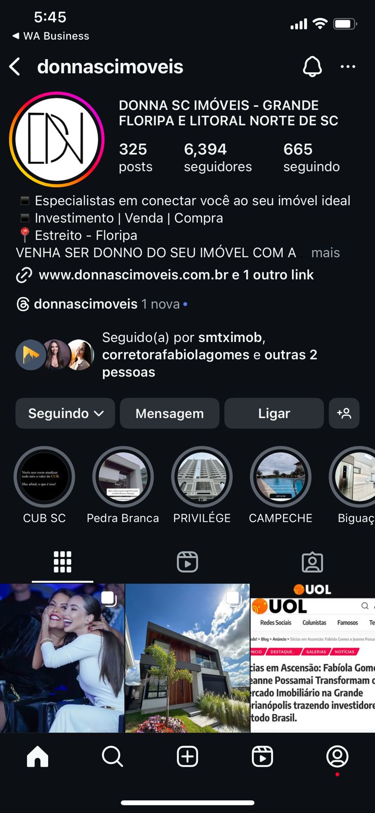 Social media mockup